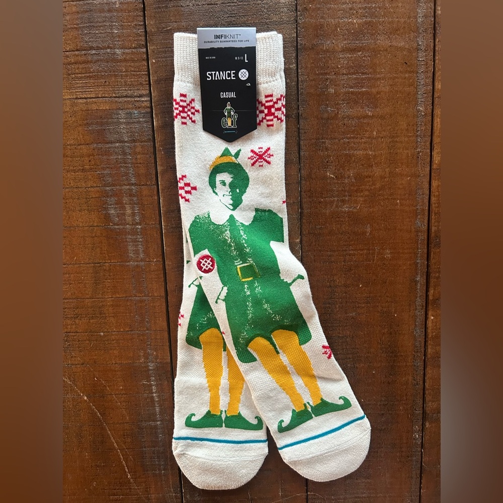 Stance Buddy the Elf Graphic Socks M 9-13 New